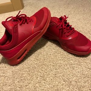Red Nike air shoes
